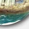 Designart - Old Houses On The Island of Mykonos Greece - Nautical & Coastal Metal Circle Wall Art